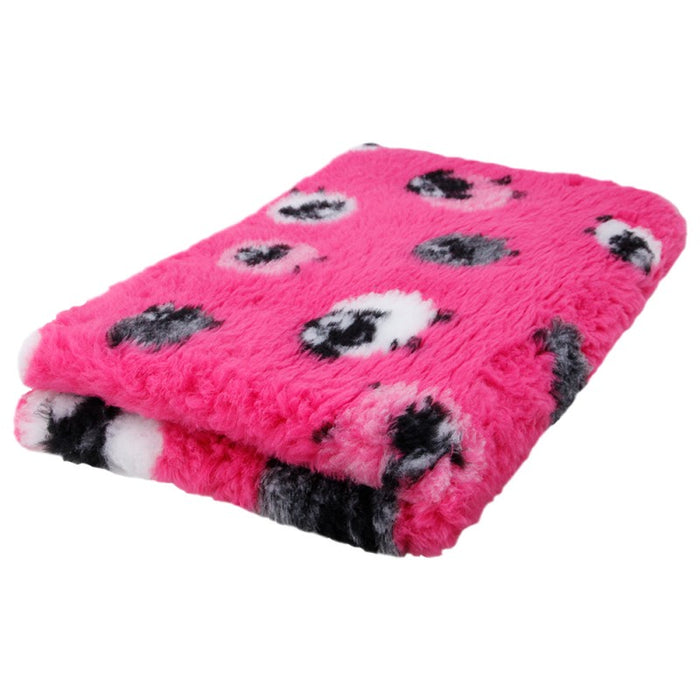 Foxy Fur makuualusta pinkki lammas 100 cm x 75 cm