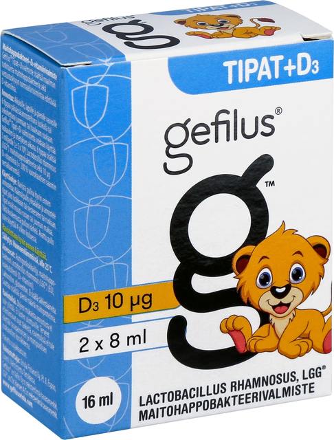 Gefilus Tippa+D3 2 x 8 ml
