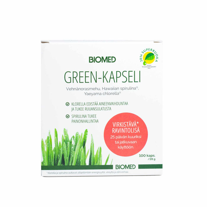 Biomed Green 100 kapselia TARJOUS