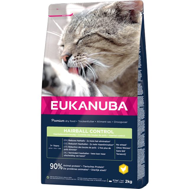 Eukanuba Feline Hairball Control Dry 2 kg