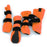 HALLA-fleecetossut oranssit 4 kpl pakkaus M