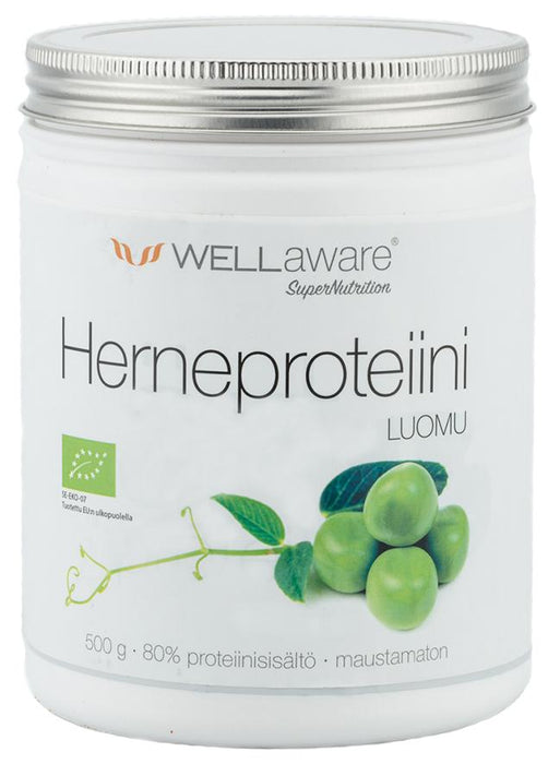 WellAware Luomu Herneproteiini 500 g