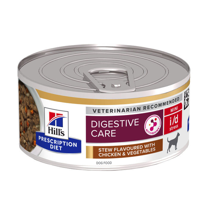 Hill's i/d Digestive Care Stress Mini ActivBiome+ muhennos koiralle 24 x 156 g