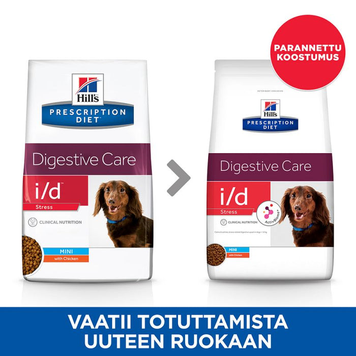Hill's i/d Stress Digestive Care Mini ActivBiome+ koiralle 5 kg POISTUVA