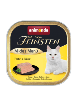 Animonda Vom Feinsten Mildes Menu kalkkuna & juusto kissalle 100 g MAISTELUPAKKAUS