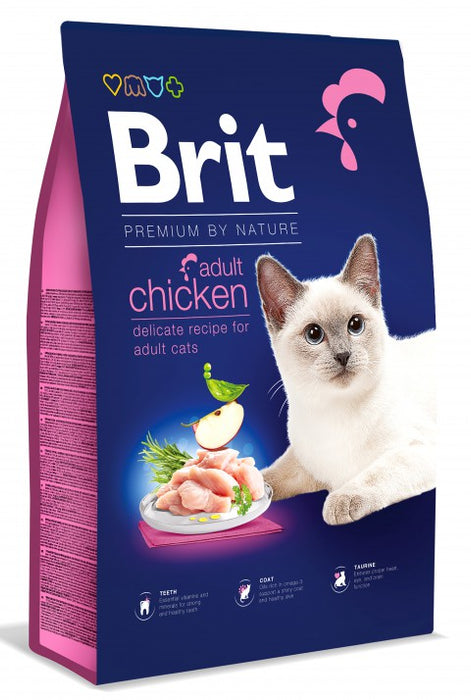 Brit Premium by Nature Kanaa aikuisille kissoille 8 kg