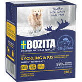 Bozita kananpaloja ja riisiä hyytelössä koiralle 6 x 370 g