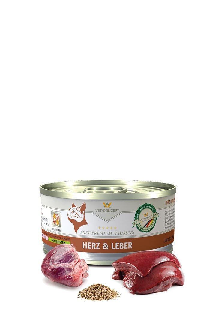 Vet Concept Kissamenu Herz & Leber Sydän & Maksa 200 g