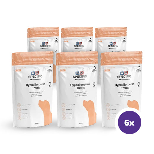 Specific CT-HY Hypoallergenic Treats koiralle 6 x 300 g SÄÄSTÖPAKKAUS