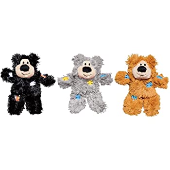 Kong Cat Softies Patchwork Bear Harmaa