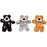 Kong Cat Softies Patchwork Bear Harmaa