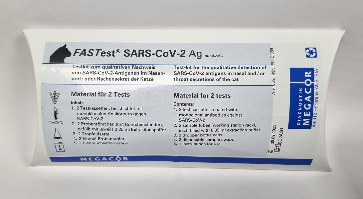 FASTest SARS-CoV-2 Ag koronatesti kissalle 2 kpl