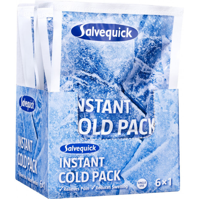 Salvequick Instant Cold Pack kylmähaude kertakäyttöinen 6 kpl SÄÄSTÖPAKKAUS TARJOUS