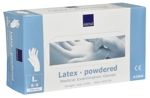 Abena Classic Latex puuteriton tutkimuskäsine L 100 kpl