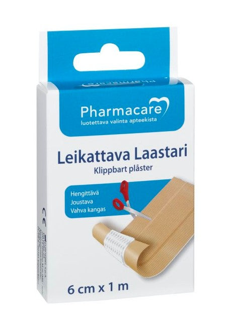 Pharmacare Laastari leikattava 6 cm x 1 m