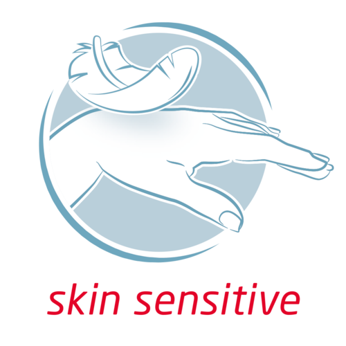 Leukoplast skin sensitive teippi suojarenkaalla 2,5 cm x 2,6 m