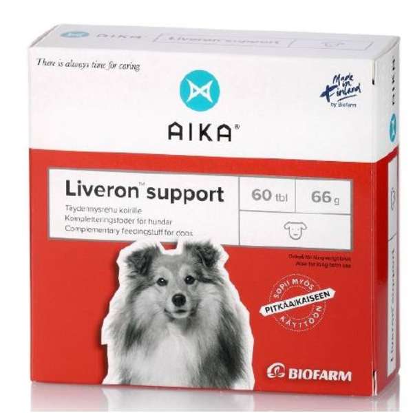 AIKA Liveron Support koiralle 60 tablettia SUPERTARJOUS