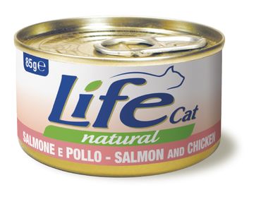 LifeCat Naturale Lohi & Kana purkki 85 g MAISTELUPAKKAUS