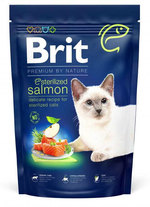 Brit Premium by Nature Lohta steriloiduille kissoille 1,5 kg