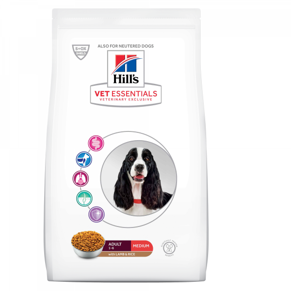 Hill's Vet Essentials Adult Medium Lamb & Rice koiralle 10 kg