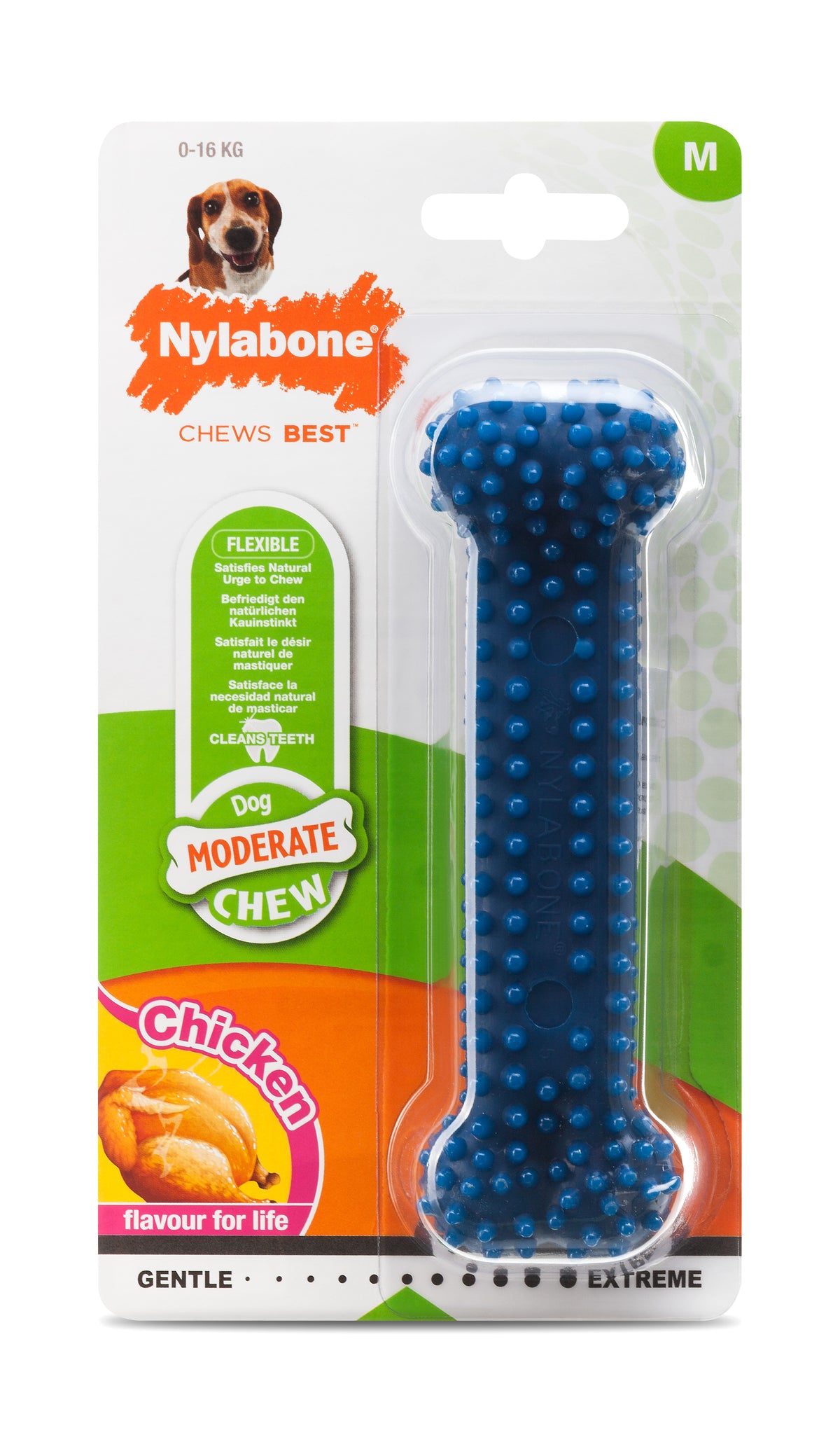 Nylabone Moderate Dental Chew purulelu kana M