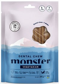 Monster Dental Chew Vegetarian purutikku L koiralle 7 kpl