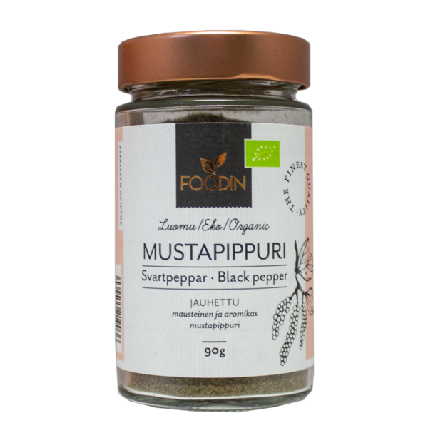 Foodin Mustapippuri jauhettu 90 g
