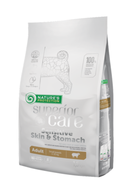Nature's Protection Superior Care Sensitive Skin & Stomach Adult Small Breed lammas koiralle 1,5 kg