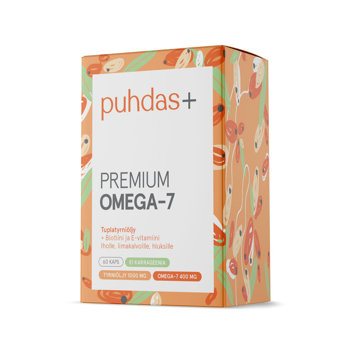 Puhdas+ Premium Omega-7 60 kapselia