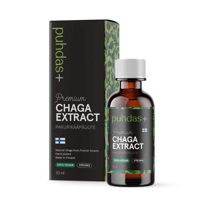 Puhdas+ Chaga Extract pakurikääpäuute 50 ml