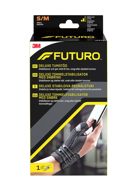 Futuro Deluxe peukalotuki musta L/XL