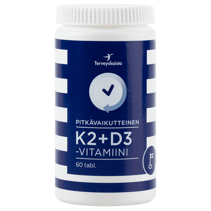 Terveyskaista K2 + D3 60 tablettia