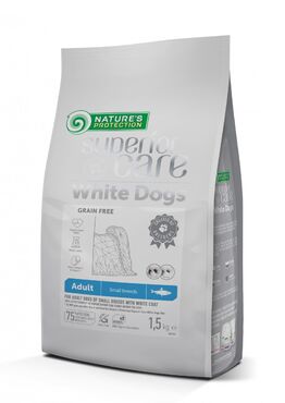 Nature's Protection Superior Care White Dogs Adult Small Breed silli koiralle 1,5 kg