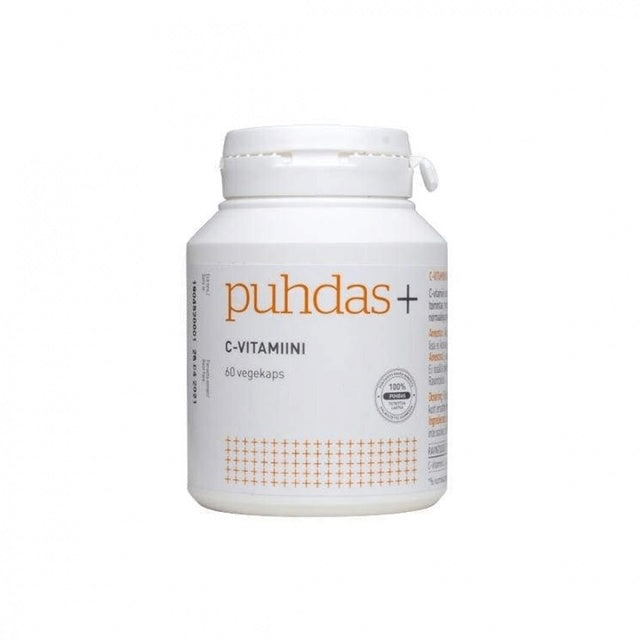 Puhdas+ C-vitamiini 500 mg 60 vegekapselia