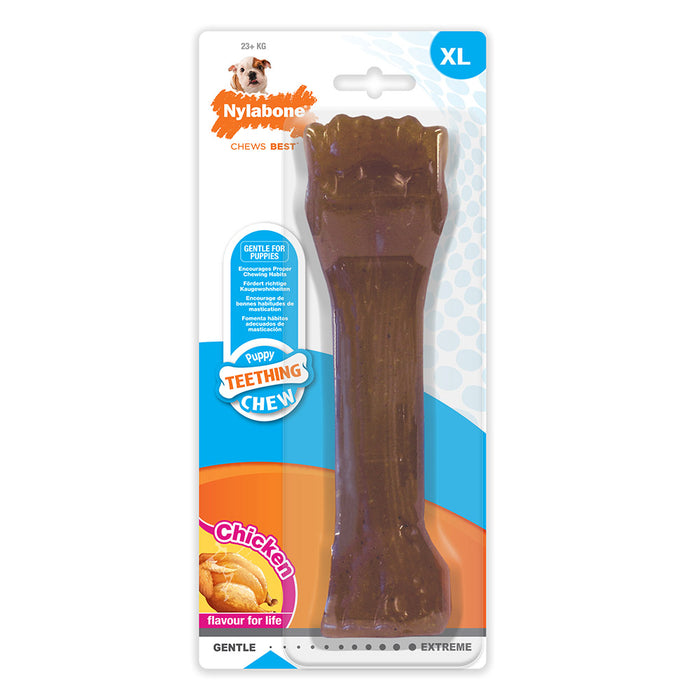 Nylabone Puppy Bone purulelu kana XL