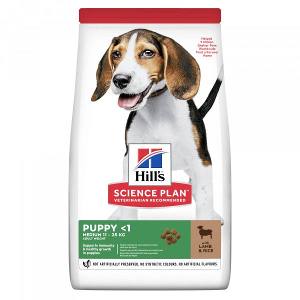 Hill's SP Puppy Medium Lamb & Rice koiralle 2,5 kg
