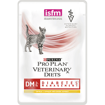 Pro Plan Veterinary Diets DM Diabetes Management kissalle 85 g MAISTELUPAKKAUS