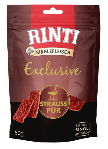 Rinti Singlefleisch Exclusive Strutsi 50 g