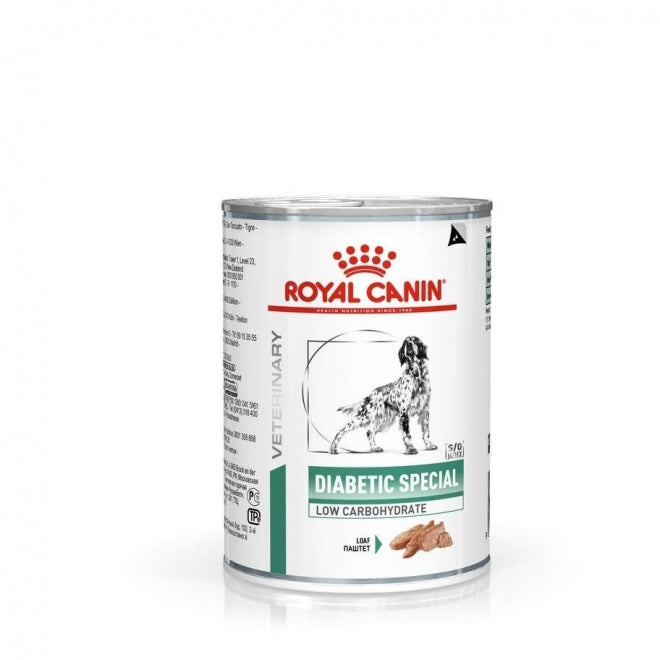 Royal Canin Veterinary Diets Weight Management Diabetic Special Low Carbohydrate loaf säilykepurkki koiran märkäruoka 410 g MAISTELUPAKKAUS