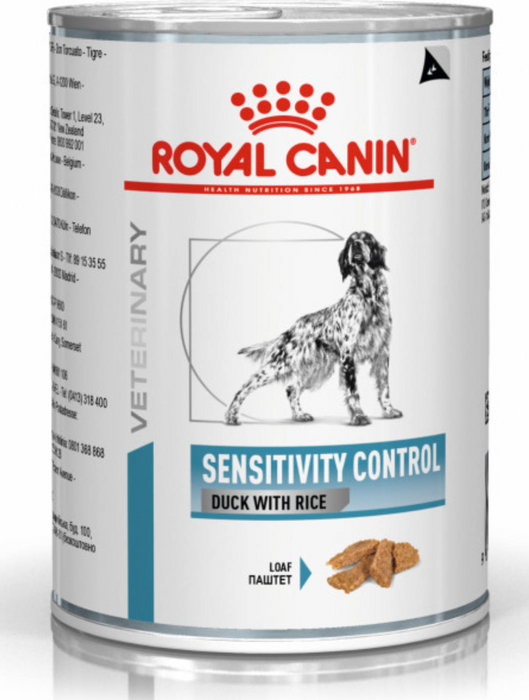 Royal Canin Veterinary Diets Derma Sensitivity Control Duck Can koiran märkäruoka 410 g MAISTELUPAKKAUS