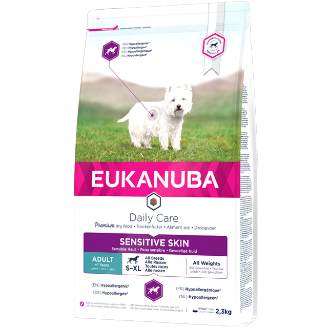 Eukanuba Canine Daily Care Sensitive Skin 2,3 kg