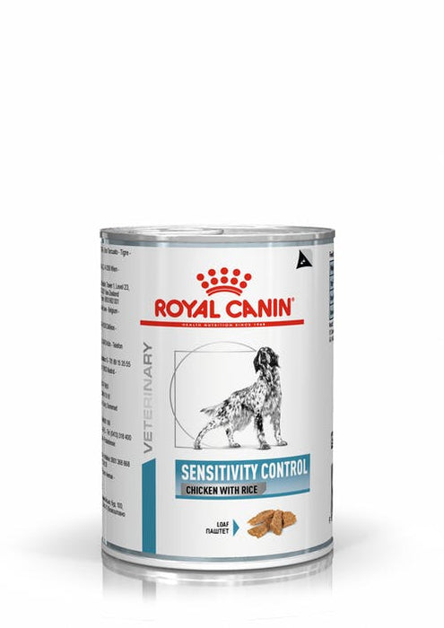 Royal Canin Veterinary Diets Derma Sensitivity Control Chicken säilykepurkki koiran märkäruoka 410 g MAISTELUPAKKAUS