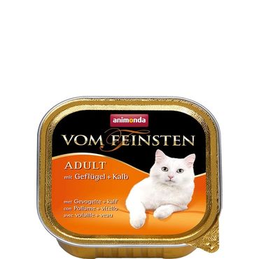 Animonda Vom Feinsten Adult siipikarja & vasikka kissalle 32 x 100 g