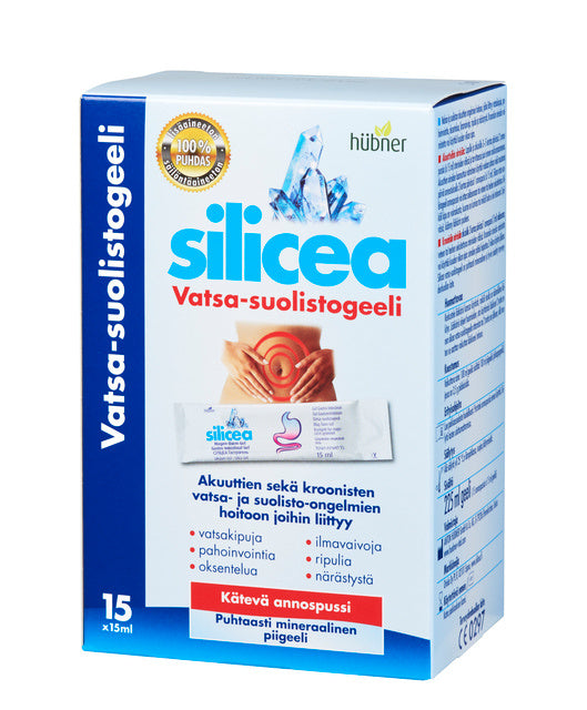 Silicea Vatsa-suolistogeeli annospussi 15 x 15 ml
