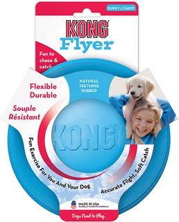 Kong Puppy Flyer Frisbee Vaaleansininen