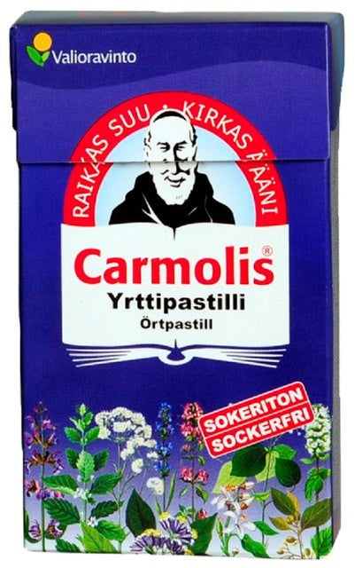 Carmolis Yrttipastilli sokeriton 45 g TARJOUS