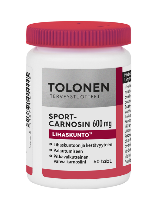 Tri Tolonen Sport Carnosin 600 mg 60 tablettia TARJOUS