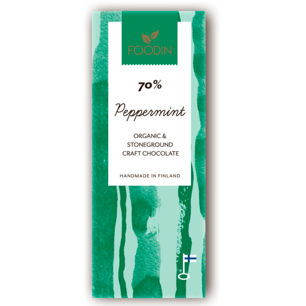 Foodin raakasuklaa Peppermint 40 g
