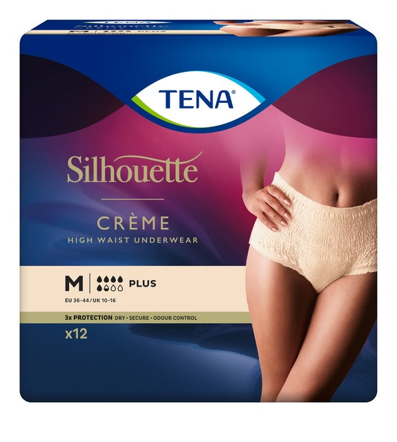 TENA Silhouette Plus Crème M 12 kpl