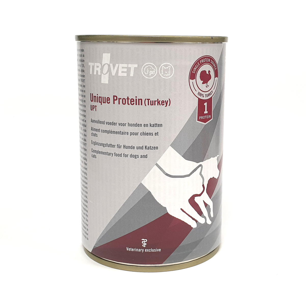 Trovet Unique Protein UPT kalkkuna kissalle ja koiralle 400 g MAISTELUPAKKAUS PÄIVÄYSTARJOUS